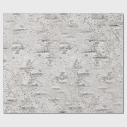 Birch Bark Texture Geschenkpapier (Flach)