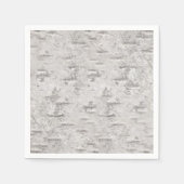 Birch Bark Texture Serviette (Vorderseite)