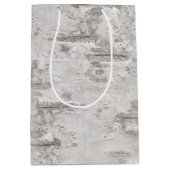 Birch Bark Texture Wrapping Papier Mittlere Geschenktüte (Vorderseite)