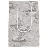 Birch Bark Texture Wrapping Papier Mittlere Geschenktüte (Rückseite)