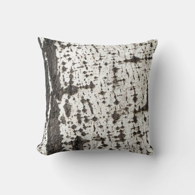 Birch bark tree kissen (Vorderseite)