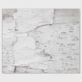 Birch Bark Tree Weiße Landwälder Geschenkpapier (Flach)