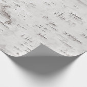Birch Bark Tree Weiße Landwälder Geschenkpapier (Ecke)
