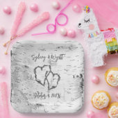 Birch Bark Wedding Hearts Paper Teller (Party)