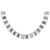 Birch-Baum-Herz Initialen rustikale Hochzeitsbanne Wimpelkette (Alle)