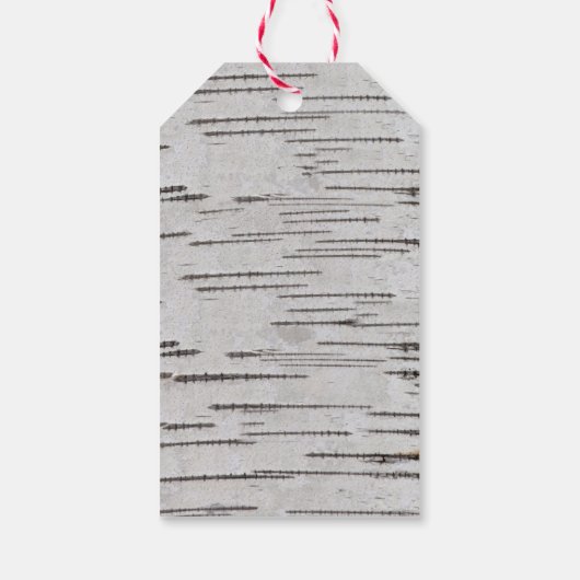 Birch Baum Herzinitis rustikale Hochzeit Danke Geschenkanhänger (Rückseite)