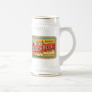 Birch Beer JB Dickey, Newton Kansas, Steins, Tasse