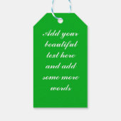 Birch-Blätter TulpenBlume anpassbar Geschenkanhänger (Rückseite)