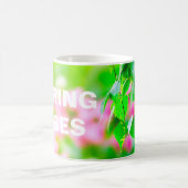 Birch-Blätter TulpenBlume anpassbar Kaffeetasse (Mittel)