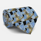 Birch Catkins Abstrakt 2 Krawatte (Gerollt)