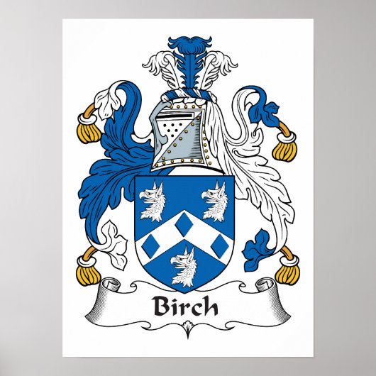 Birch-Familienwappen Poster (Vorne)