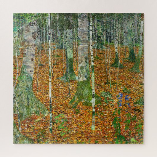 Birch Forest by Gustav Klimt Puzzle (Vertikal)