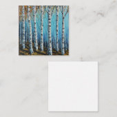 Birch Forest Greetings Card Mitteilungskarte (Vorne/Hinten)