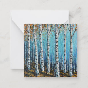 Birch Forest Greetings Card Mitteilungskarte