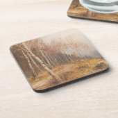 Birch Forest - Hugo Mühlig Getränkeuntersetzer (Linke Seite)