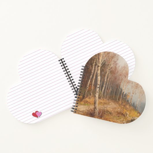 Birch Forest - Hugo Mühlig Notizblock (Innenseite)