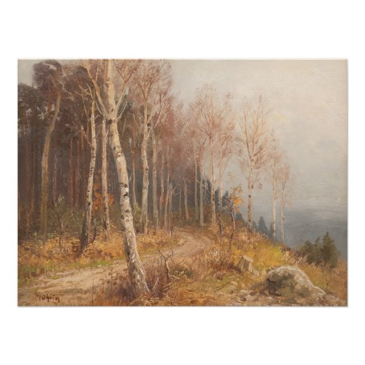 Birch Forest - Hugo Mühlig Poster (Vorderseite)