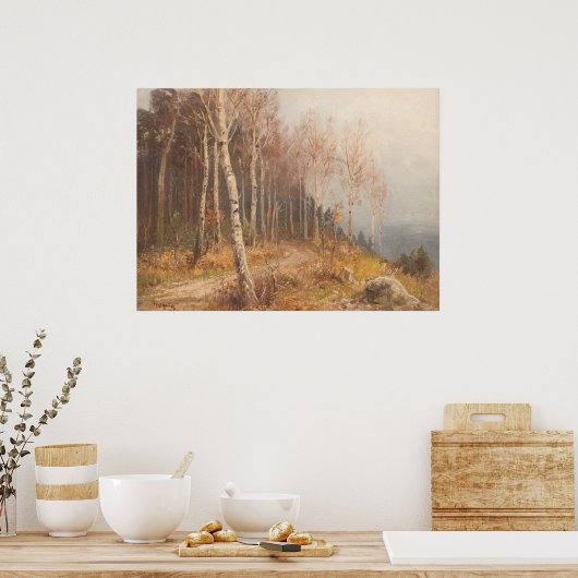 Birch Forest - Hugo Mühlig Poster (Küche)