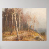 Birch Forest - Hugo Mühlig Poster (Vorne)