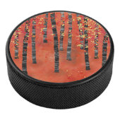 Birch Forest Landscape Eishockey Puck (3/4)