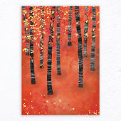 Birch Forest Landscape Fotodruck
