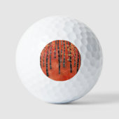 Birch Forest Landscape Golfball (Vorderseite)