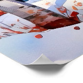 Birch Forest Landscape Poster (Ecke)