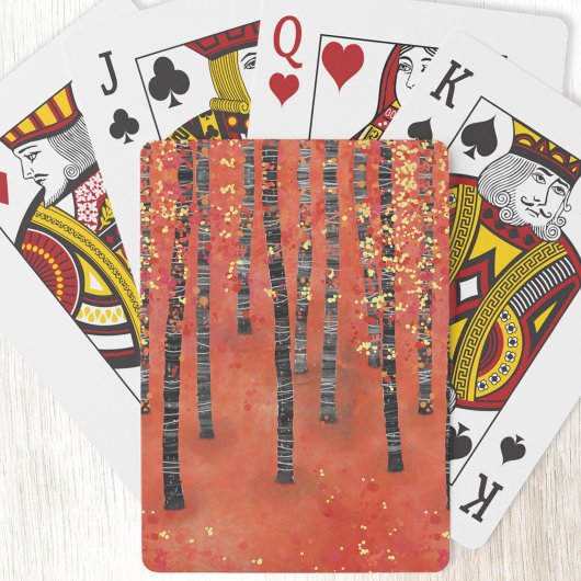 Birch Forest Landscape Spielkarten
