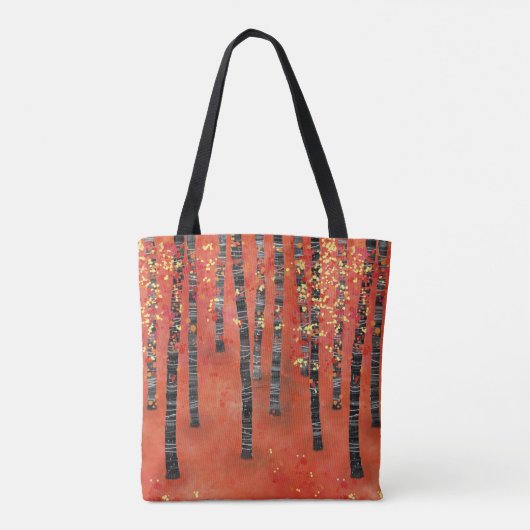 Birch Forest Landscape Tasche (Rückseite)
