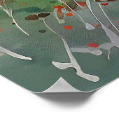 Birch Forest Painting Poster (Ecke)