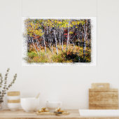 Birch Forest Print Poster (Küche)