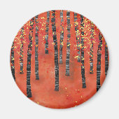 Birch Forest Red Magnet (Vorne)