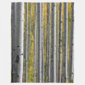 Birch Forest rustikale Fleece Decke (Vorderseite)