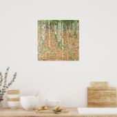 Birch Forest von Gustav Klimt Poster (Küche)