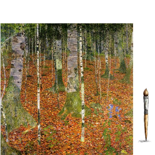 Birch Forest von Gustav Klimt Tissue Paper Seidenpapier