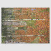 Birch Forest von Gustav Klimt Tissue Paper Seidenpapier (Vorderseite)