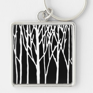 Birch Forest von Leslie Paprikaschoten Schlüsselanhänger