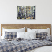 Birch Forrest Herbst Foto Single Leinwanddruck (Insitu (Schlafzimmer))