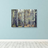 Birch Forrest Herbst Foto Single Leinwanddruck (Insitu (Holzboden))
