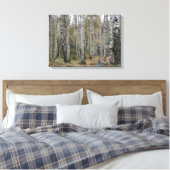 Birch Forrest Herbst Foto Single Leinwanddruck (Insitu (Schlafzimmer))