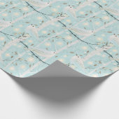 Birch Glow Birds Geschenkpapier (Ecke)