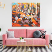 Birch Grove, Herbst | Tom Thomson | Leinwanddruck (Insitu (Wohnzimmer))