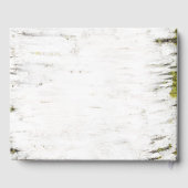 Birch Heart Rustikale Hochzeit im Herbst Gästebuch (Rückseite)