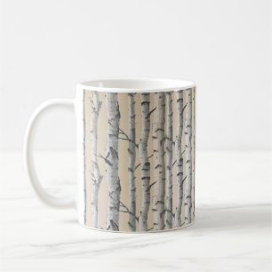 Birch im Wald im Freien Kaffeetasse
