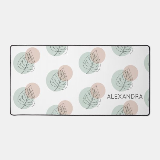 Birch Leaf Minimalistisch Schreibtischunterlage (Vorderseite)