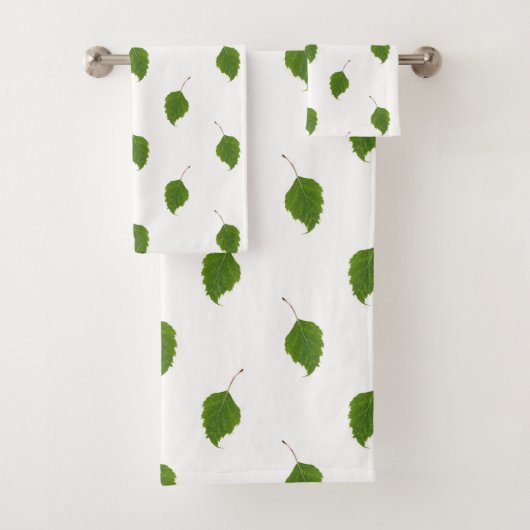 Birch Leaf Muster Badhandtuch Set (Insitu)