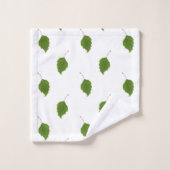 Birch Leaf Muster Badhandtuch Set (Waschlappen)