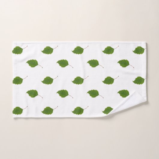 Birch Leaf Muster Badhandtuch Set (Handtuch)