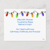 Birch Moon Christmas Feiertagspostkarte (Rückseite)