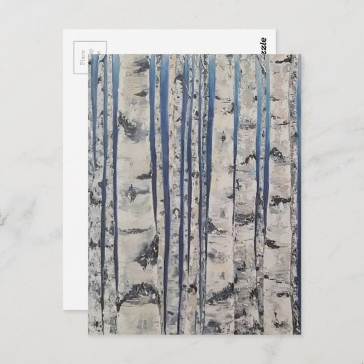 Birch-Morse-Code Postkarte (Vorne/Hinten)